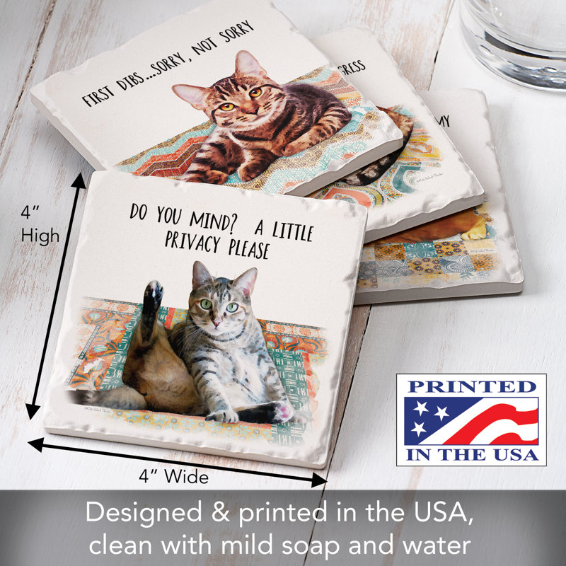 Ensemble de sous-verres Cat Nappy
