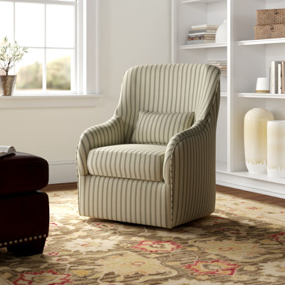 Tyrrel Upholstered Swivel Armchair