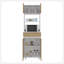 Garde-manger Lakeridge - Solution de rangement moderne avec finition en bois blanc et macadamia