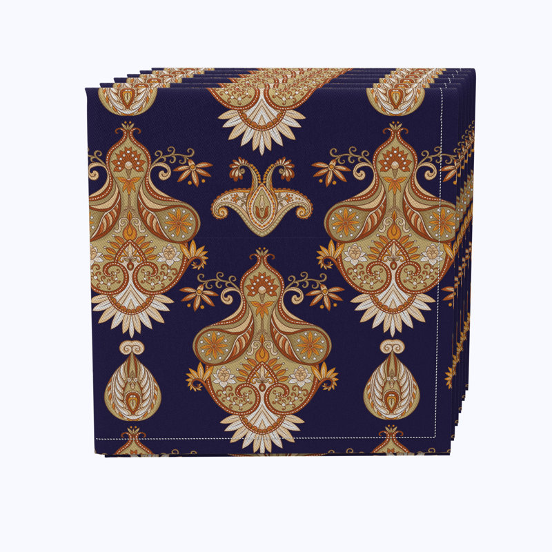 Cotton Floral Square Napkin