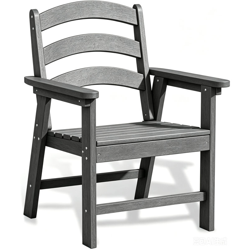 Chaise Adirondack d'extérieur en PEHD pour terrasse