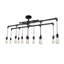 Luminaire suspendu linéaire pour îlot de cuisine 12 lumières Live Wire-40401783