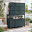 Grand banc de jardin en bois de sapin avec huche 50,2 po