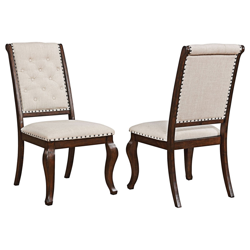 Chaise d'appoint rembourrée Upholstery, Bois brun