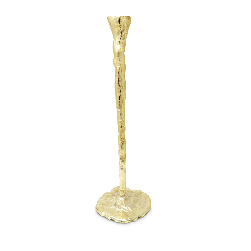 Bougeoir de table en acier inoxydable, H 15,75 po x l 5 po x P 5 po
