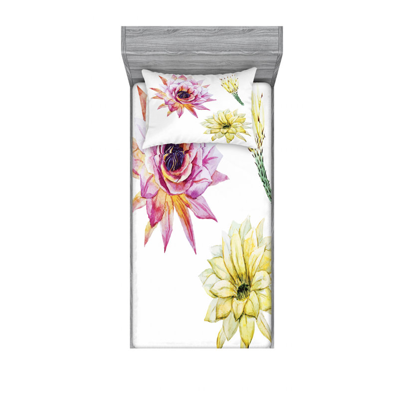 Microfiber Sheet Set, Twin Sheet Set with 1 Pillowcase
