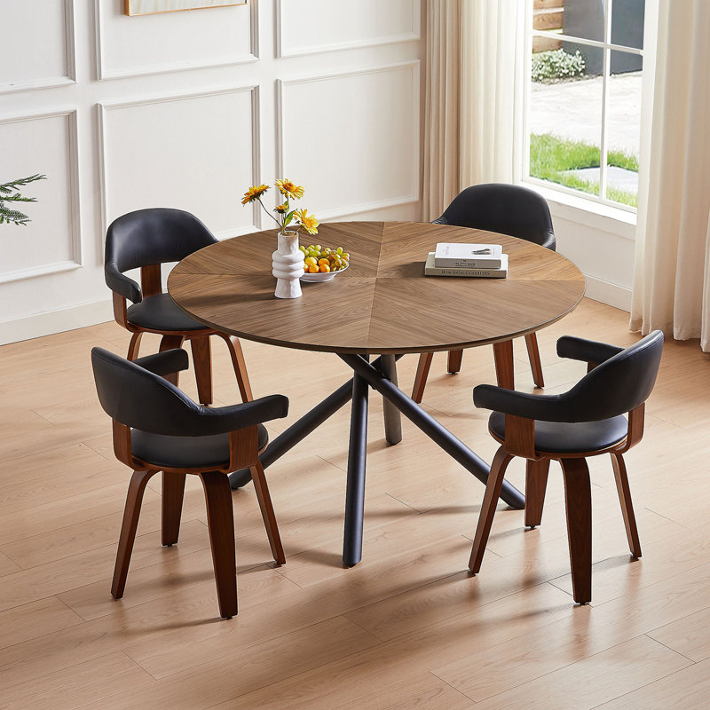 Table basse Javarri, Noyer, H 29,75 po x L 53,14 po x l 53,14 po