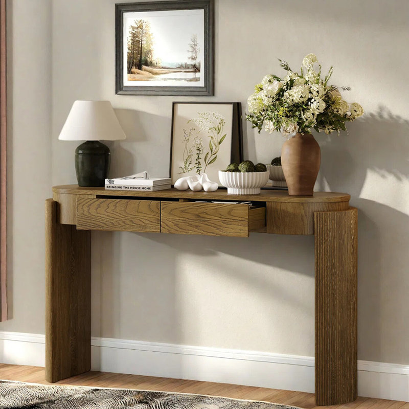 Console American Country, H 32,7 po x l 55,1 po x P 13,8 po, Brown