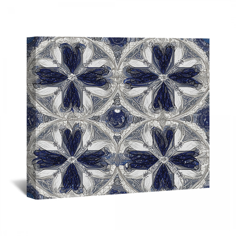 Toile à motif complexe - décoration murale géométrique, H 11 po x l 14 po