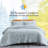 Down Alternative filling Oversized Reversible Comforter Set with matching shams-1408324754
