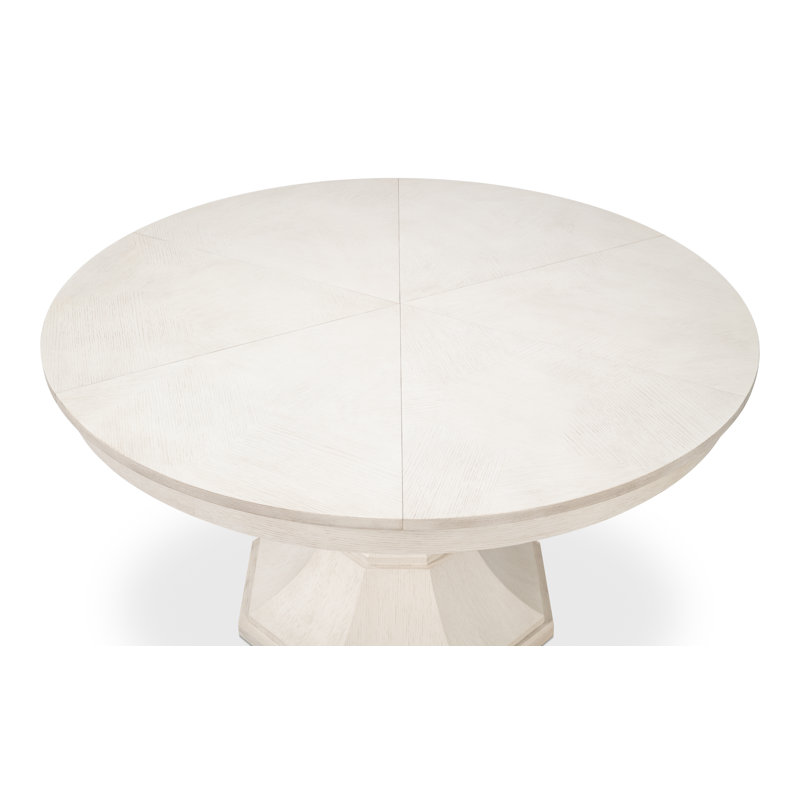 Giselle Round Dining Table, Working White, 30"H x 66"L x 66"W