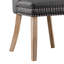 Fauteuil parsons capitonné en cuir capitonné Momordique-111594855