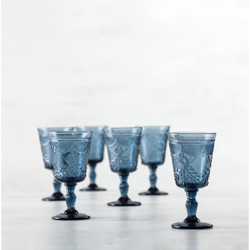 Debutante Fortessa Glass Goblet, 10 oz., Cornflower Blue