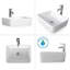  24" Single Bathroom Vanity Set with Manufactured Wood Top, Ceramic Sink, Water Saving Faucet-2082204076-2082204077