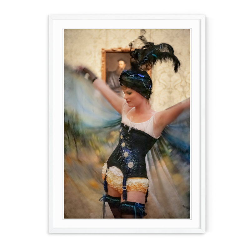 La Coquette - Picture Frame Photograph on Paper , 31.5" H x 22.5" W, White Framed