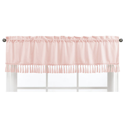 Solid Color Cotton Tailored 54" Window Valance