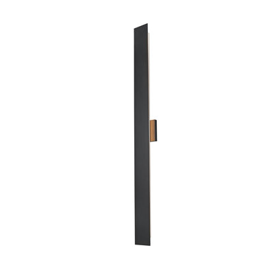 Applique murale d'extérieur noire de 4,5 pouces Louella