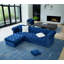Canapé-lit modulaire en forme de L avec accoudoirs avec repose-pieds Asher-521606267