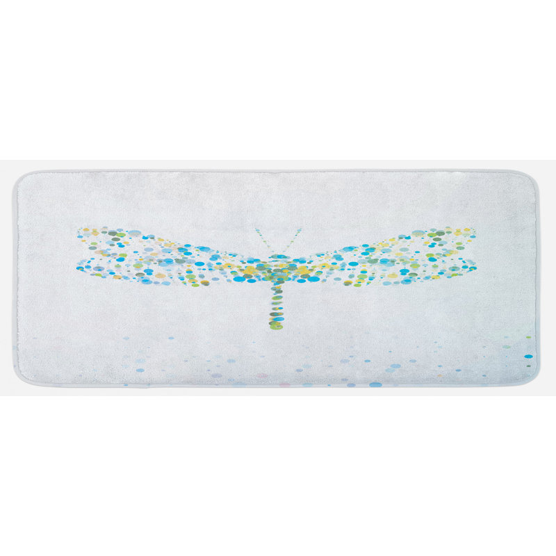 Tapis de cuisine libellule