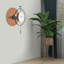 Horloge murale en métal avec pendule