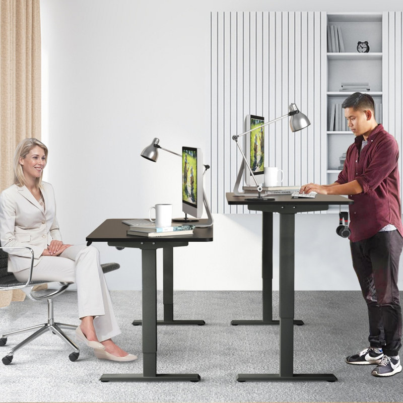 Bureau debout électrique à hauteur ajustable avec contrôleur de mémoire
