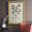 Toile encadrée botanique antique de qualité supérieure noire et blanche - prête à être accrochée-2088424028