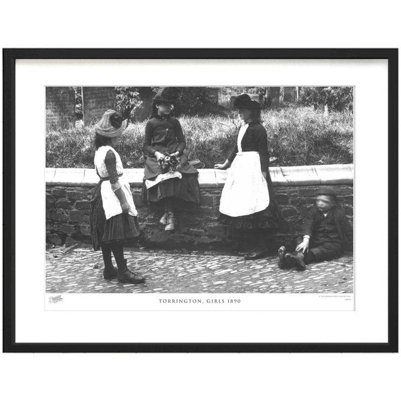 Torrington, Girls 1890 by Francis Frith - Single Picture Frame Print, 28cm H x 36cm W x 2.3cm D