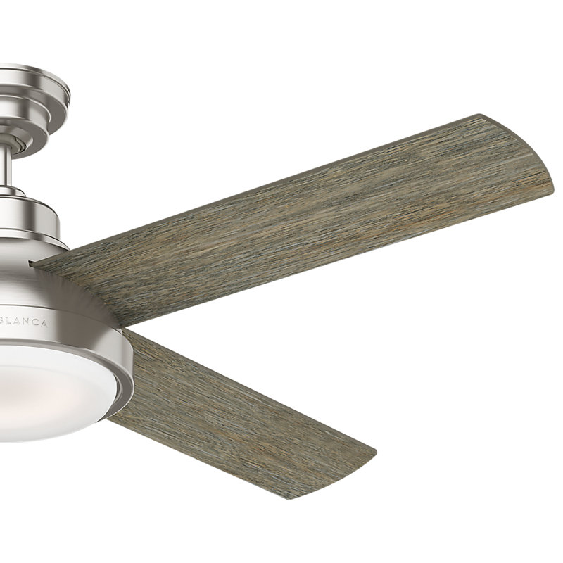 54" Levitt 4 - Blade LED Standard Ceiling Fan with Wall Control and Light Kit Included