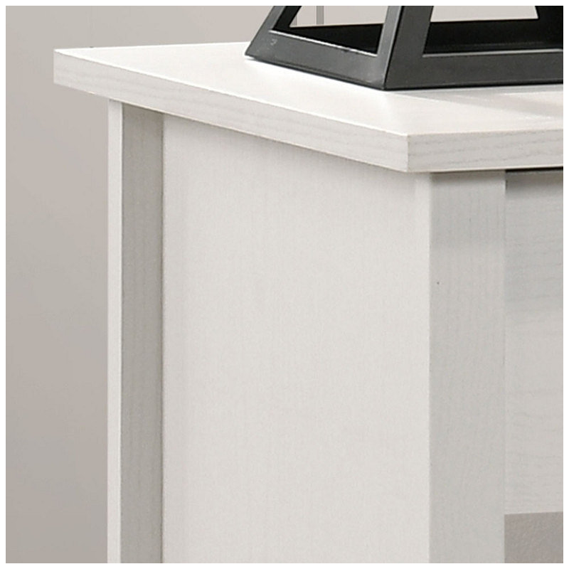 Table de chevet 1 tiroir Seraphiel, Blanc