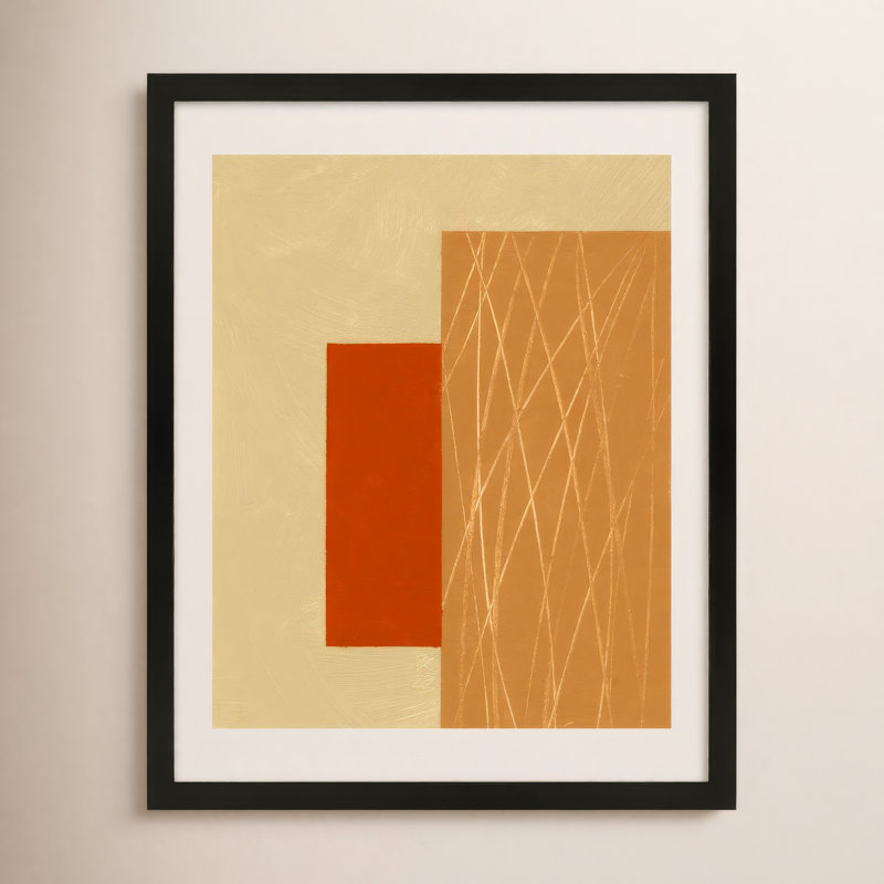 Rhythm 1 Print by Robert Kamnatnik, Black, 25" H x 20" W x 1.25" D