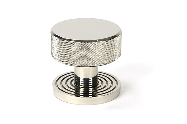 Brompton Interior Mortise Knobset, Polished Nickel