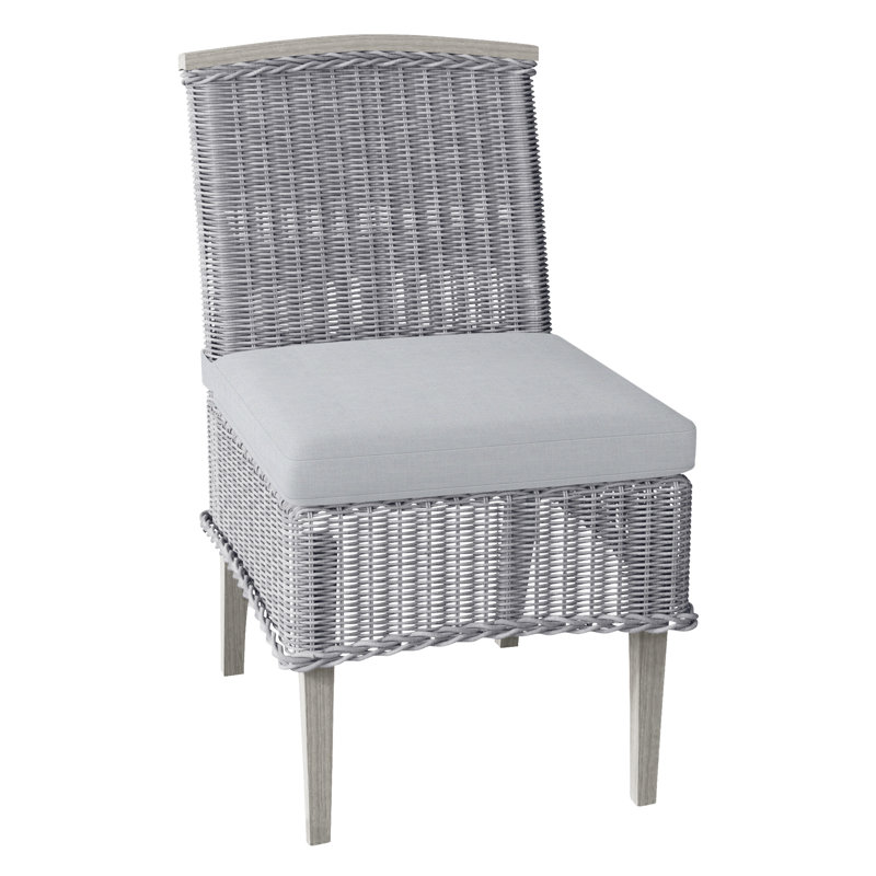 Chaise d'appoint Astoria Woven - Huître, Huître, Pas de soudure, Lin chambray