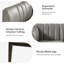 Fauteuil en similicuir de 27,5 po Yeilyn-94883783