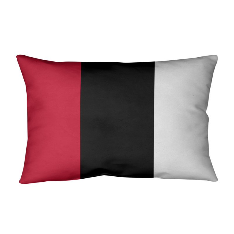 Housse de coussin lombaire Atlanta, Atlanta, Bordeaux / Noir