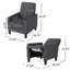 Fauteuil club inclinable Cantalupo l 26,75 po-107241901