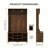 47.3'' Modern Farmhouse Hall Tree Wide With Bench And Shoe Storage-316982845