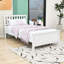 Twin Size Wood Platform Bed with Headboard-1524577503