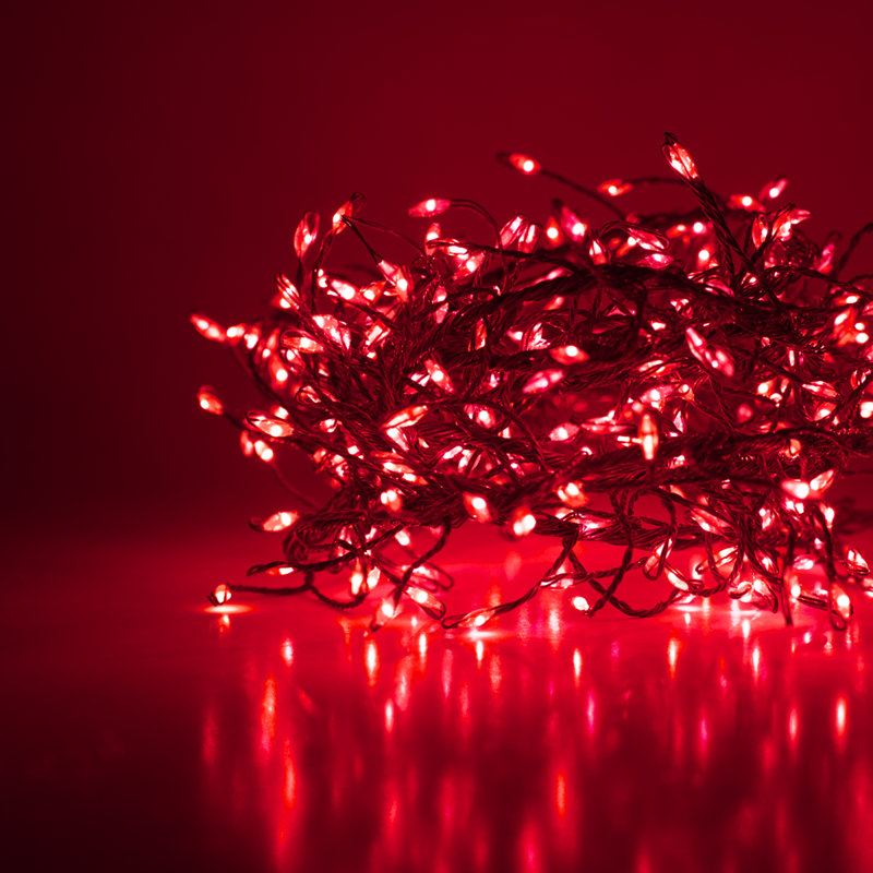 96'' LED String Lights, Red
