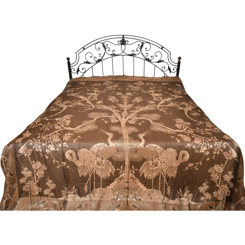 Cotton Floral Coverlet