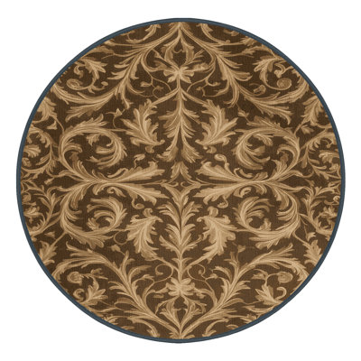 Machine Washable French Brown Area Rug
