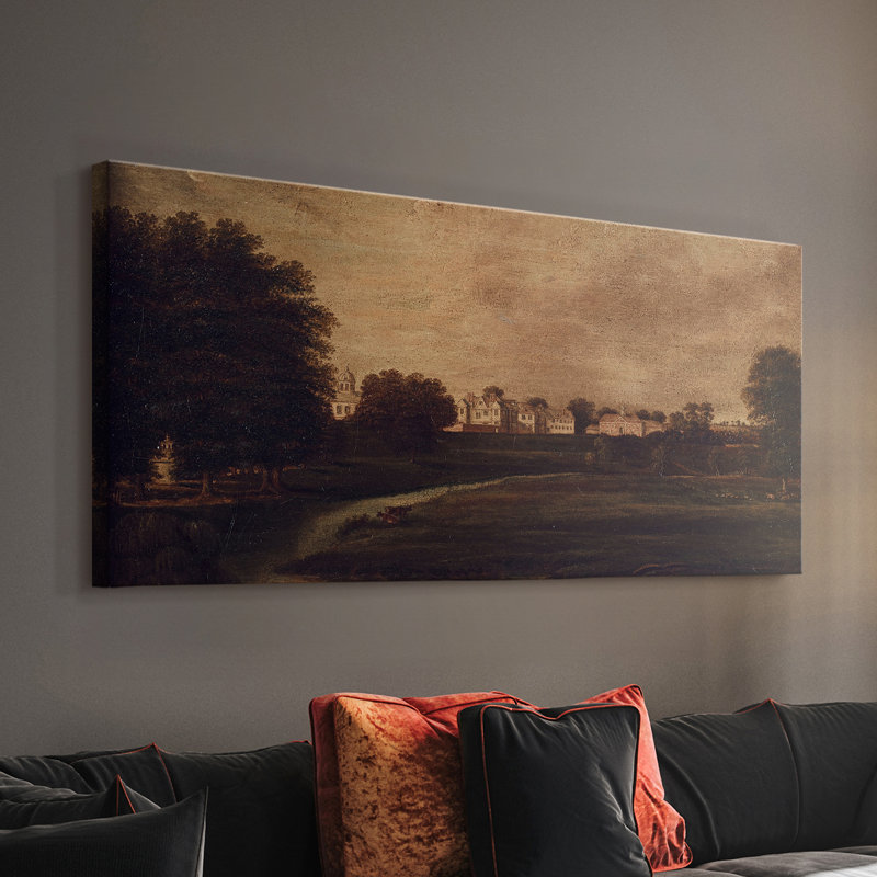 Série paysage - CDXLVI - Toile tendue avec châssis - Prêt à accrocher, H 24 po x l 48 po