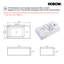 HOROW 9.75'' Ceramic Rectangular Hole Wall Mount Bathroom Sink-57368407