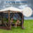 6-Sided Pop Up Gazebo Tent, Waterproof UV Protected Screen Tent-111061211
