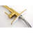 Brushed Gold Kitchen Pull-Down Tap, Stainless Steel, 360 Rotating Nozzle, Stream And Spray Modes, Easy Flow Rate & Temperature Control Steel Pull Down Faucet, Gold, High Dual Water Output Settings,-54244519