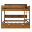 Lit superposé avec rangement et lit gigogne, structure de lit superposé en bois peu encombrante avec tablettes de chevet-156605857-156605858