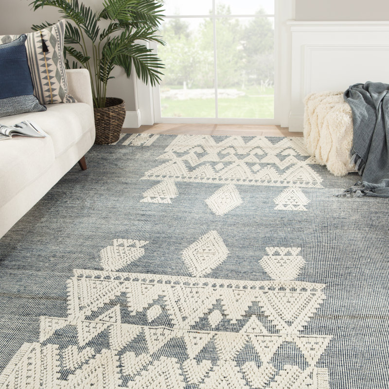 Volente Wool Geometric Rug, Rectangle 5' x 8'