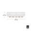 Rangement d'entrée Estique 12,5 po x 3,75 po x 3,75 po-57765251