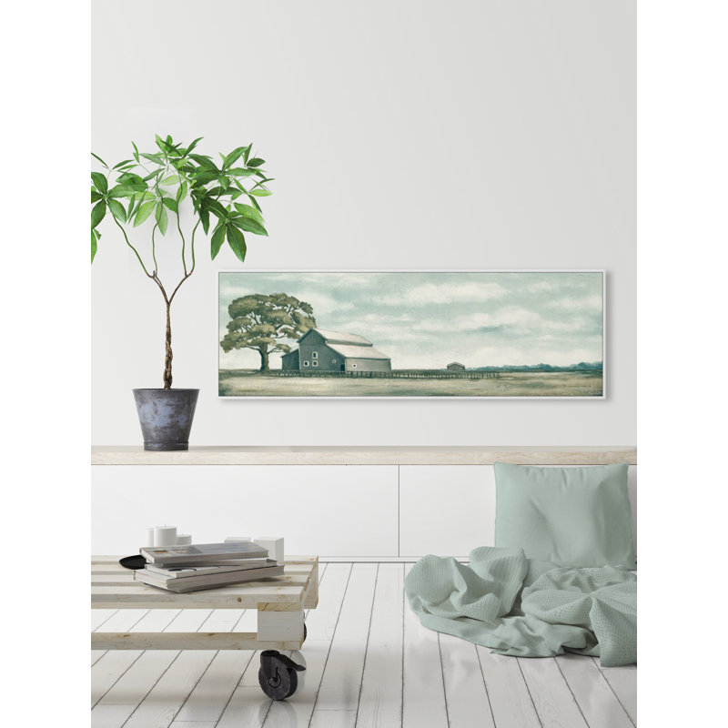 Perfect Escape - peinture sur toile à cadre flottant, H 10 po x l 30 po x P 1,5 po
