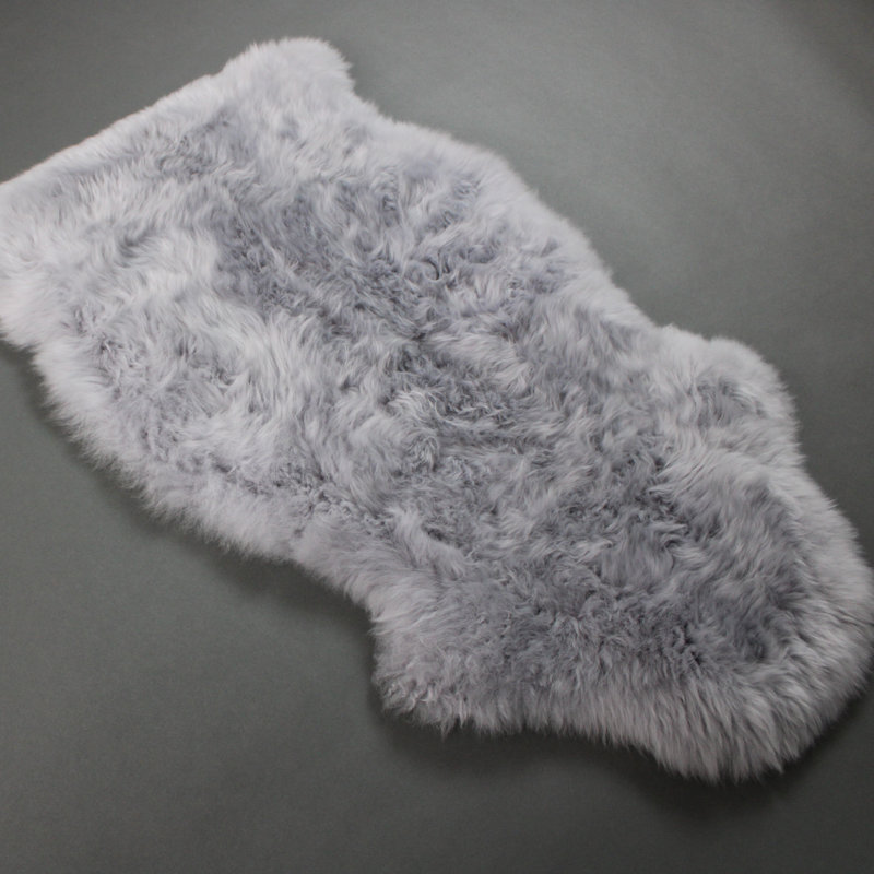 Crew Solid Colour Sheepskin 65cm X 105cm Area Rug