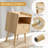  1 - Drawer Nightstand With Charging Station, Modern End Table With Open Compartment (Set Of 2)-1560005364